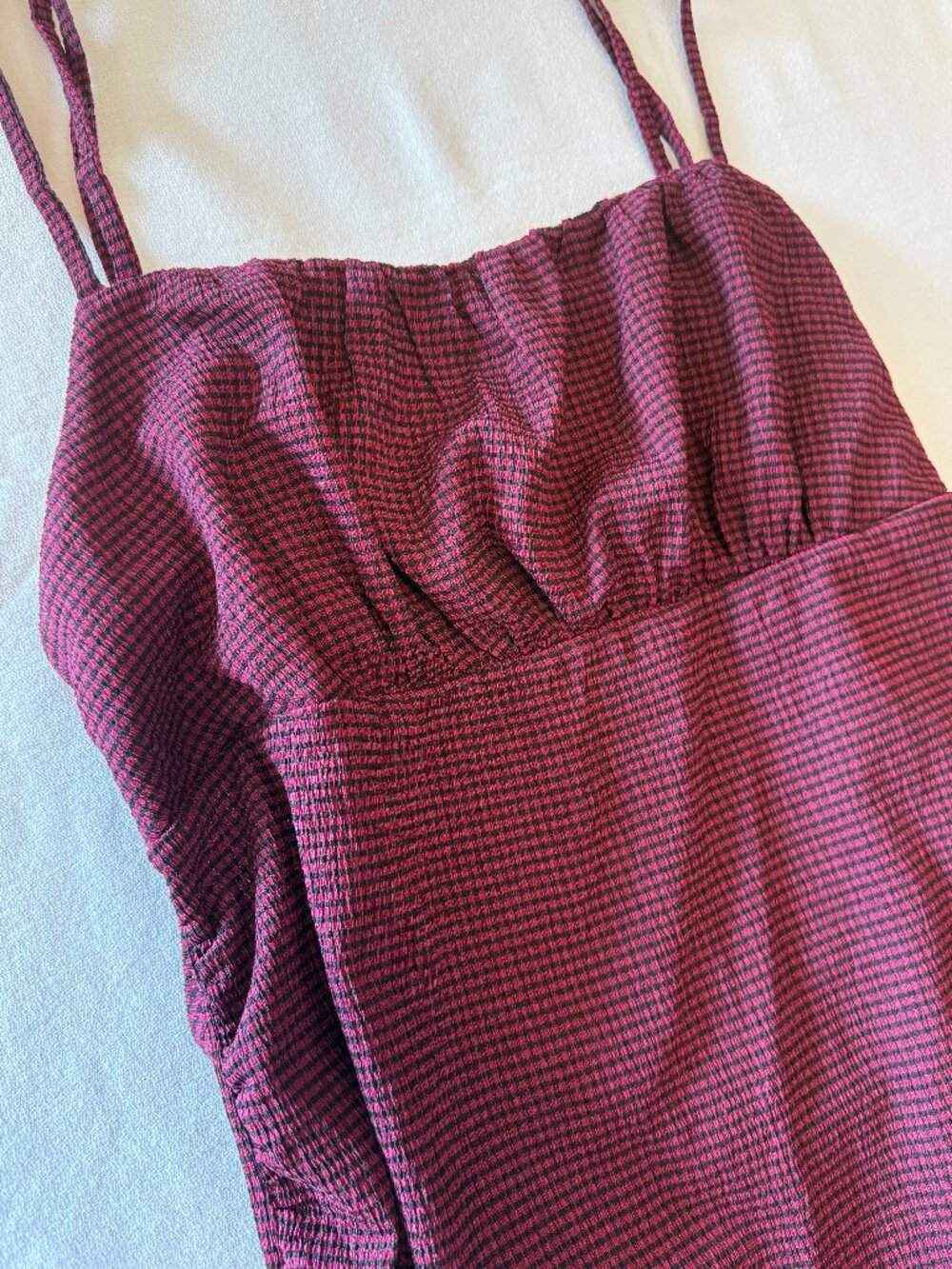 Wild Fable Maxi Dress in Red & Black Gingham XXL
